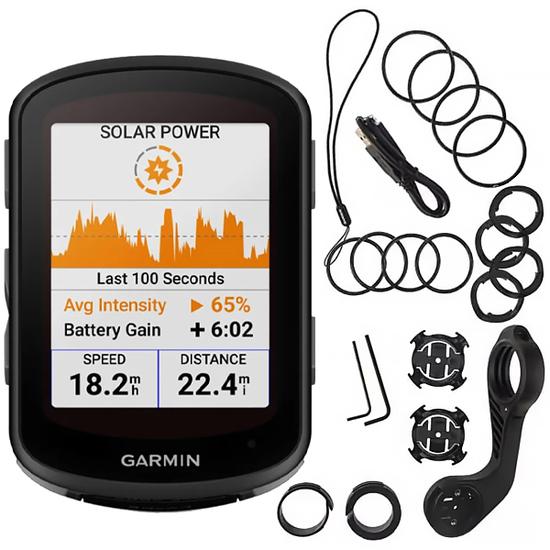 GPS Esportivo Garmin Edge 840 Solar 010-02695-22 de 2.6" com Wi-Fi/Bluetooth - Preto