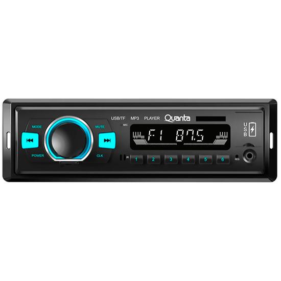 Toca MP3 Automotivo Quanta QTRRA72 com Bluetooth/USB/Microsd - Preto