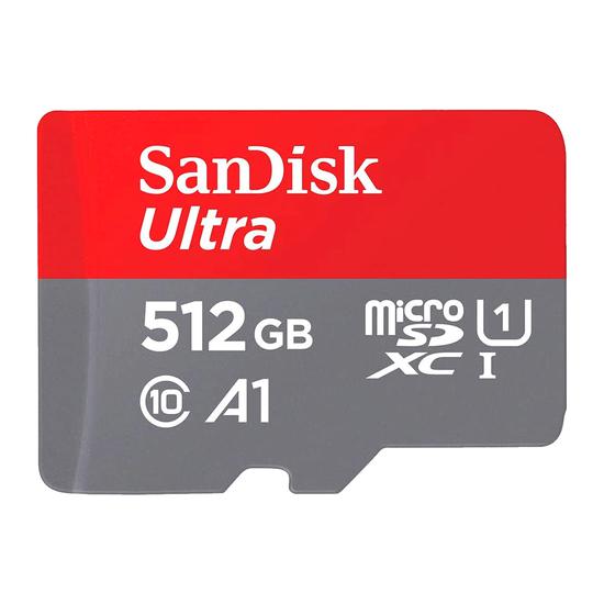 Cartao de Memoria Micro SD Sandisk Ultra 512GB / C10 / 150MBS / 2X1 - (SDSQUAC-512G-GN6MA)