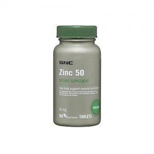 Zinc 50 GNC 50MG 100 Tablets