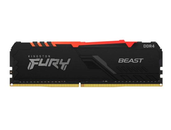 Memoria Ram DDR4 Kingston Fury Beast RGB 8GB 3200 MHZ KF432C16BBA/8 -Preto