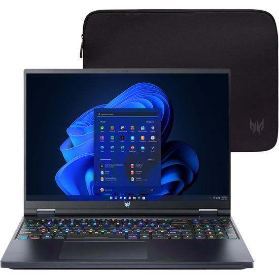 Notebook Acer Predator Helios 16 PH16-71-93FR 16" Intel Core i9-13900HX RTX 4080 12 GB - Abyssal Black