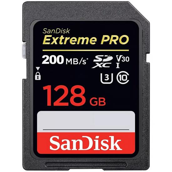 Cartao de Memoria SD de 128GB Sandisk Extreme Pro SDSDXXD-128G-GN4IN - Preto