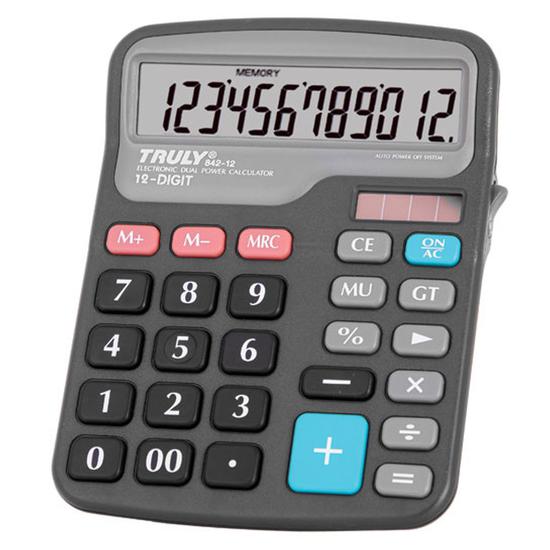 Calculadora Truly 842-12 - 12 Digitos - Cinza