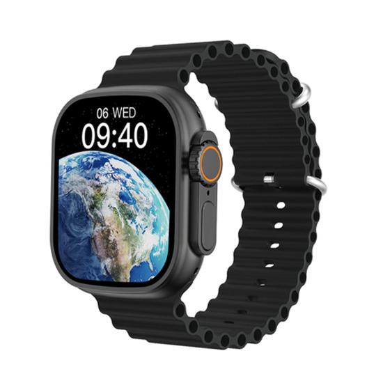 Relogio Inteligente Smartwatch Microwear W68+ 44MM e Bluetooth - Preto