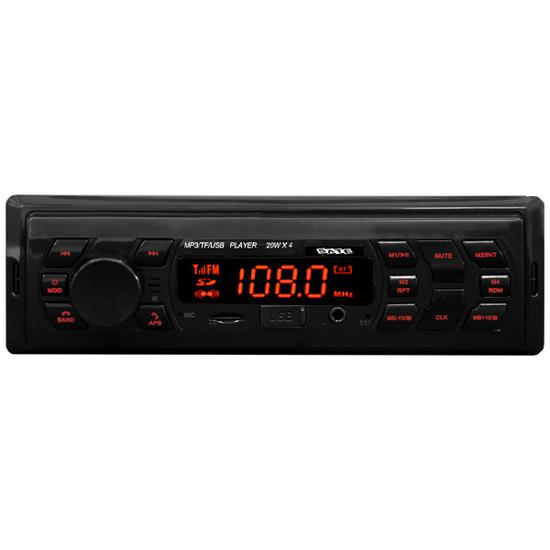 Auto Rádio CD Player Automotivo Satellite AU337B 4 de 20 Watts com Bluetooth e USB - Preto