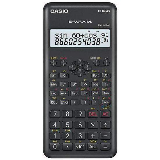Calculadora Cientifica Casio FX-82MS 2ND Edition com 240 Funcoes - Preta