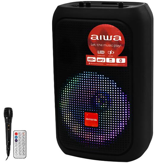 Caixa de Som Aiwa AWSPO6TW 8 Watts RMS com Bluetooth e USB - Preta