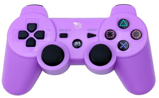 Controle Sem Fio Play Game Doubleshock para PS3 - Purple