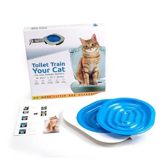 Pet Cat Sistema de Treinamento de Assento de Banheiro Train Your Cat