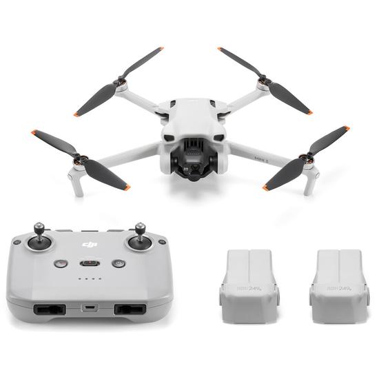 Drone Dji Mini 3 FLY More Combo (GL) - 4K - com Controle - GPS - Prata
