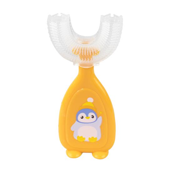 Escova de Dentes Infantil - Formato U - 3 Anos - Amarelo
