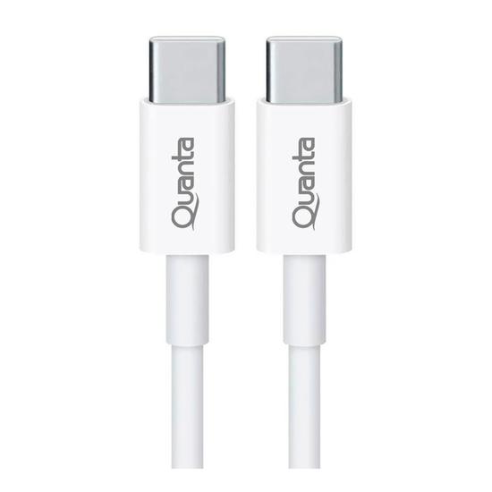 Cabo Quanta QTCTC70 USB-C para USB-C - Branco