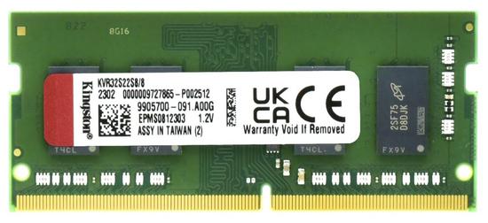Memoria para Notebook Kingston 8GB/3200MHZ DDR4 KVR32S22S8/8