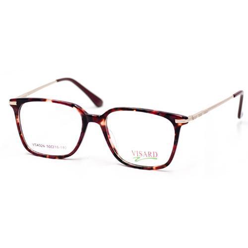 Oculos de Grau Visard VS4026 Feminino, Tamanho 50-18-140 C5, Metal - Dourado e Bordo