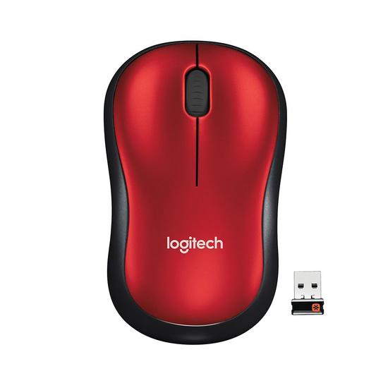 Mouse Wireless Logitech M185 - Red