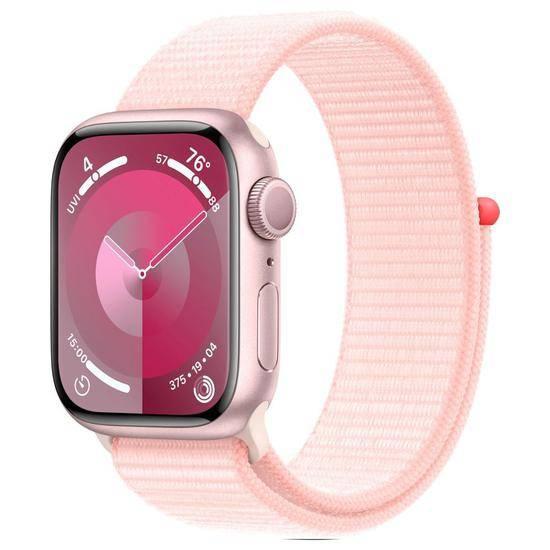 Apple Watch S9 41MM MR953LL/A Pink Aluminum Light Pink Sport Loop GPS