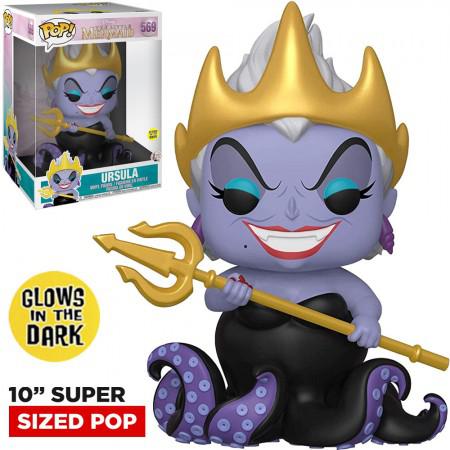 Funko Pop Disney The Little Mermaid - Ursula 569 Super Sized 10EQUOT; Glows In The Dark