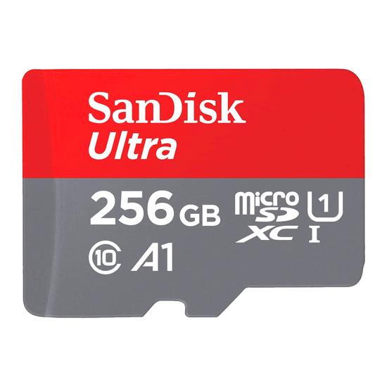 Cartao de Memoria Micro SD Sandisk Ultra 256GB / C10 / 150MBS 2X1 - (SDSQUAC-256G-GN6MA)