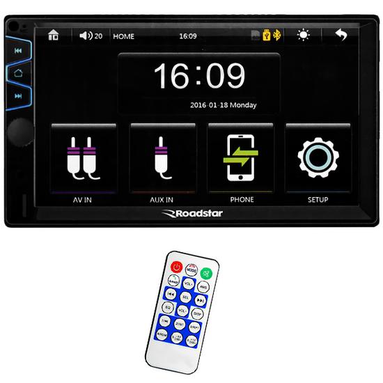Multimidia Receiver Roadstar RS-450MP5 de 7" com USB/Bluetooth
