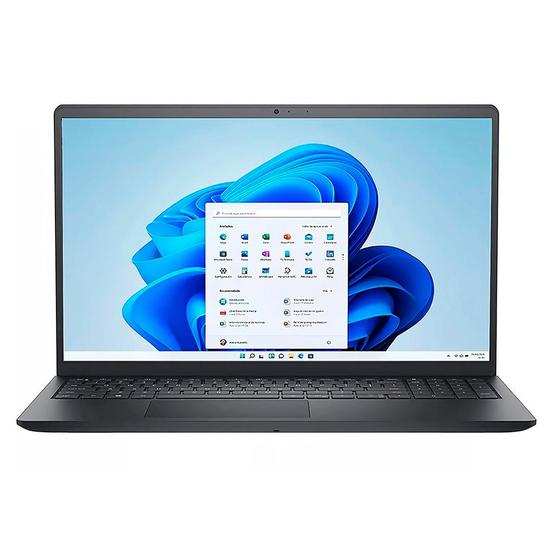 Notebook Dell 3000-3520 Intel Core i3 1215U Tela Full HD 15.6" / 8GB de Ram / 256GB SSD - Carbon Preto (Ingles)