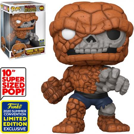 Funko Pop Marvel Zombies SDCC 2020 Exclusive - Zombie The Thing 665 (Super Sized 10EQUOT;)