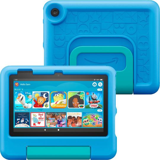 Tablet Amazon Fire 7 Kids Edition de 7" 2/16GB 12A Geracao (2022) - Blue (Caixa Feia)