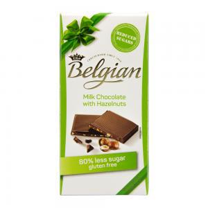 Barra Chocolate Belgian Ao Leite com Avela Acucar Reduzido 100G