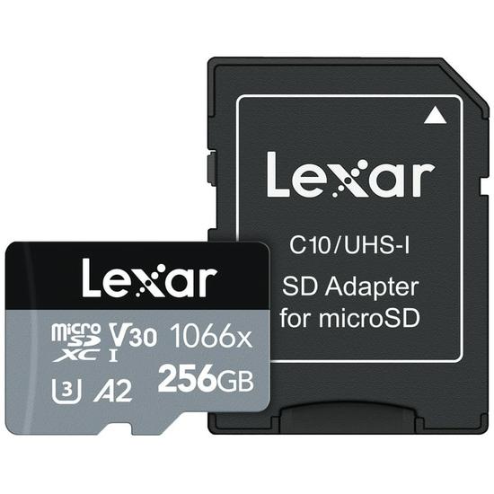 LMS1066256G-Bnan Lexar M.SD 256GB 1066X SDXC Silver