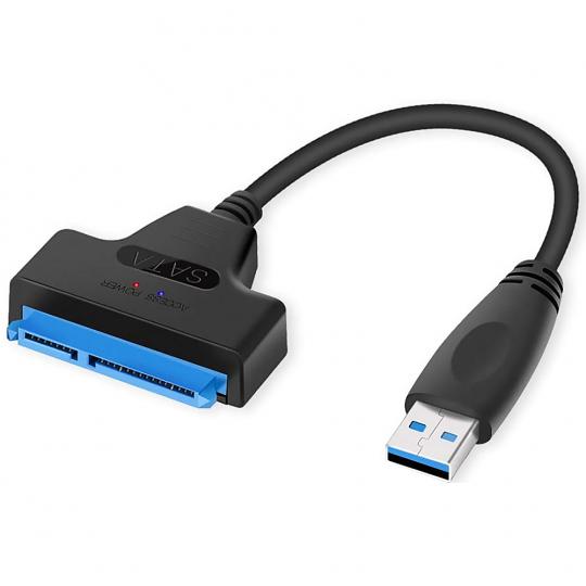 Cabo Adaptador SATA A USB 3.0 (25 CM) - Preto