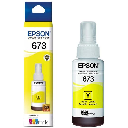 Tinta para Impressoras Epson 673 T673420 com 70ML - Amarelo
