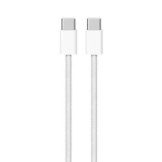 Cabo USB-C Apple iPhone 15 Tipo C MMQKJ3AM/A 1M 60W Branco Original