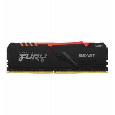 Mem DDR4 8GB 2666 Kings Fury Beast RGB BLK