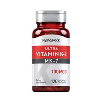 Suplemento Piping Rock Ultra Vitamin K-2 120 Capsulas