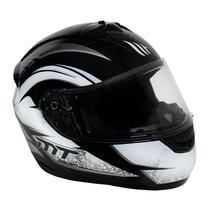 Capacete MT Helmets Alamo Evo Dream C4 - Fechado - Tamanho XXL - Preto e Branco