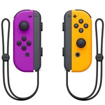 Controle Nintendo Switch Joy-Con L/R com Correia - Roxo Neon/Laranja Neon