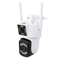 Camera de Seguranca IP Ecopower EP-C042 - 3.6MM - 4MP HD - Wi-Fi - Branco e Preto
