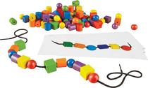 Beads & Pattern Cards Activity Set Learning Resources - Ler 0139 (130 Pecas)
