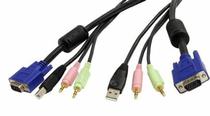 Cable VGA+USB+Audio/ VGA+USB+ Audio Microfins 1.5M