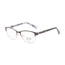 Armacao para Oculos de Grau Visard BF7058 C5 Tam. 52-17-135MM - Preto/Animal Print