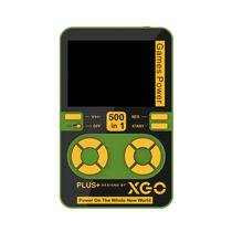 Carregador Wireless 15W 5000MAH e Console Portatil Retro com 500 Jogos Xgo Plus+ DY09 Compativel com iPhone 14/ 14 Pro/ 14 Pro Max, 13/ 13 Pro/ 13 Pro Max, 12/ 12 Pro Max - Verde/ Cinza