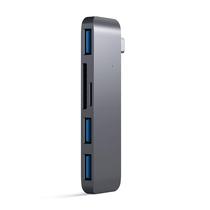 Hub USB-C Satechi ST-Tcuhm Card Reader com USB-C/USB-A/SD/Microsd - Space Gray