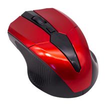 Mouse Dpi Sem Fio Wireless 3190 2.4GHZ / 1600 Dpi / 10 Metros de Alcance - Vermelho/Preto