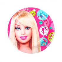 Ant_Pratos Descartaveis para Festa Barbie 10 Unidades 18 X 18 CM