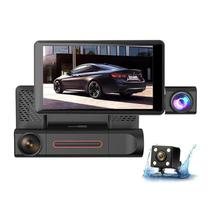 Camera DVR para Carro Video Cardvr K0170 Dual Lens / Full HD / 1080P/ 4" / 170O / Sensor / Microfone / 5MP / 5V / 1A / 200MAH - Preto