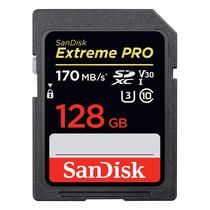 Cartão de Memória SD Sandisk Extreme Pro 170-90 MB/s 128 GB