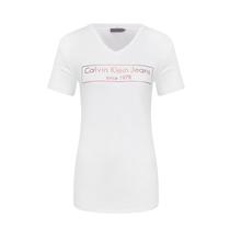 Camiseta Calvin Klein Feminina J20J207028-112 M - Branco