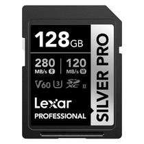 Cartao de Memoria SD 128GB Lexar Silver Pro 280-120MB/s C10 V60