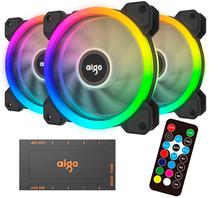 Cooler para Gabinete Aigo DR12 com Controle - RGB (3 Unidades)