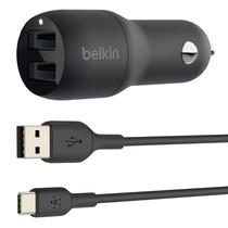 Carregador para Carro Belkin CCB004BT1MBK-B5 USB-C 37 W + Cabo USB-C para Lightning - Preto